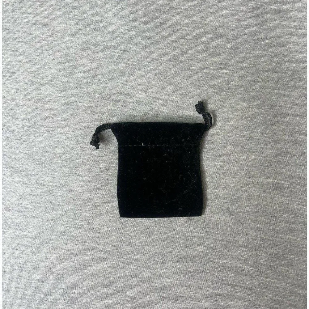 Solid Black Velour Gift Dust Bag 3” x 2.5”